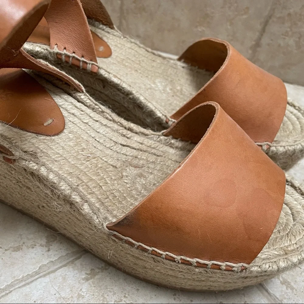 Soludos Tan Minorca Platform Espadrille Sandals